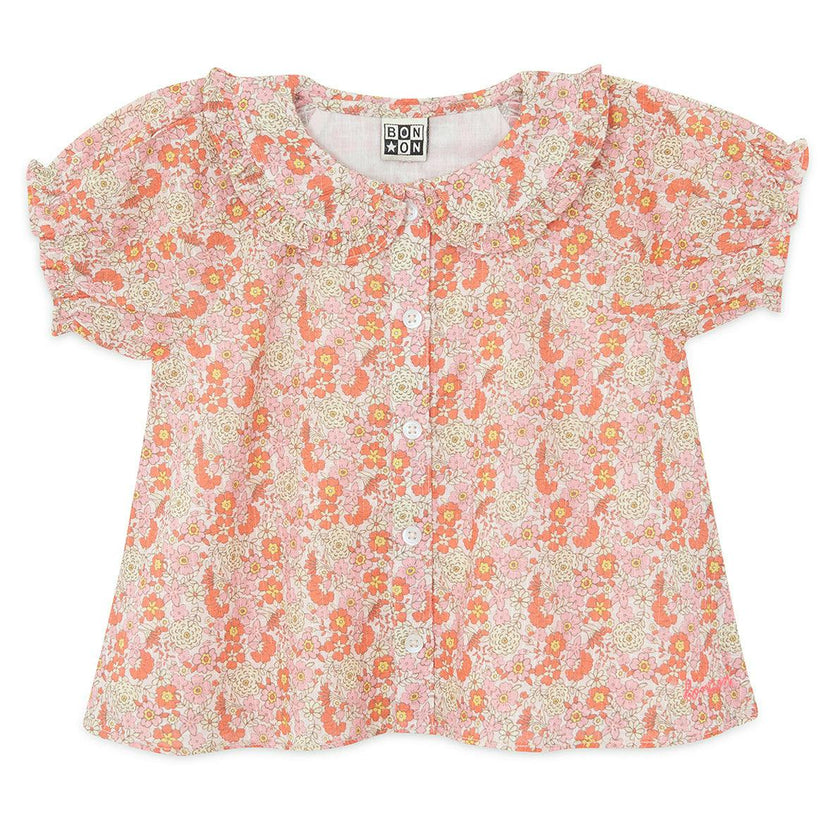 BONTON Aria Baby Blouse - Rose Fiesta
