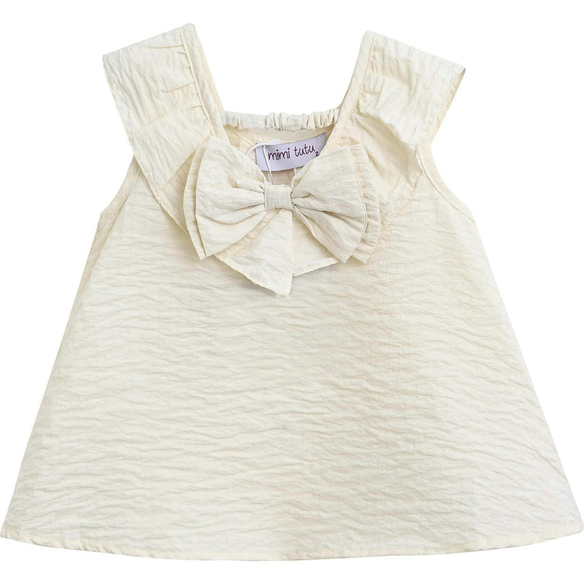 Strap Bow Shorts Set