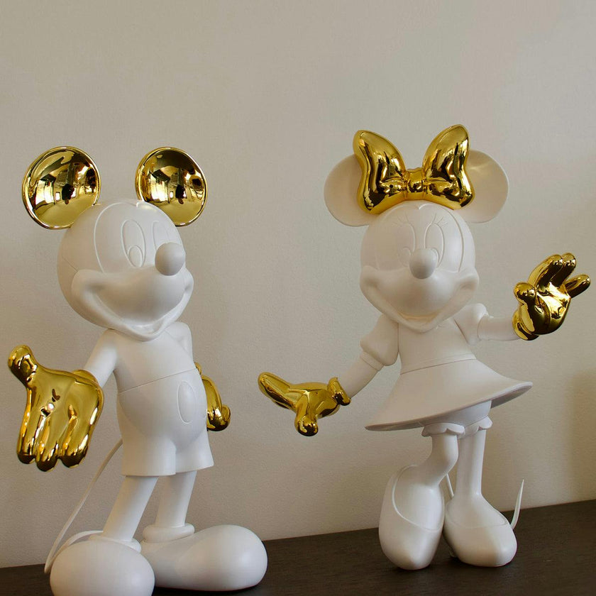 Mickey WELCOME White & Gold 12in