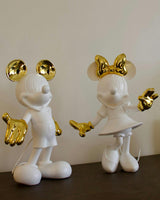 Mickey WELCOME White & Gold 12in