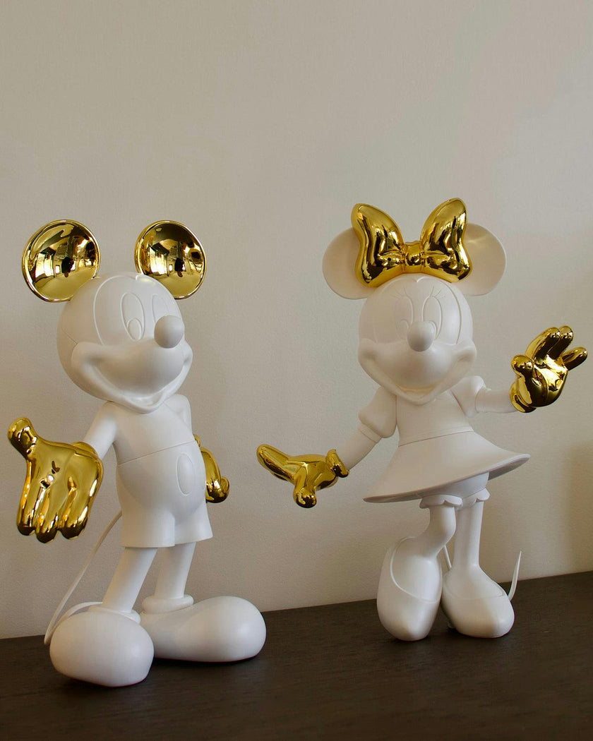 Mickey WELCOME White & Gold 12in