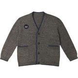 Alpaca Wild Fox Cardigan in Heather Grey