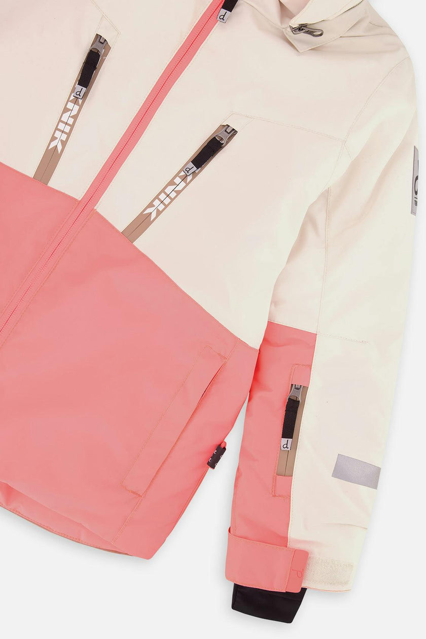 Two Piece Teknik Snowsuit Off-White And Pink