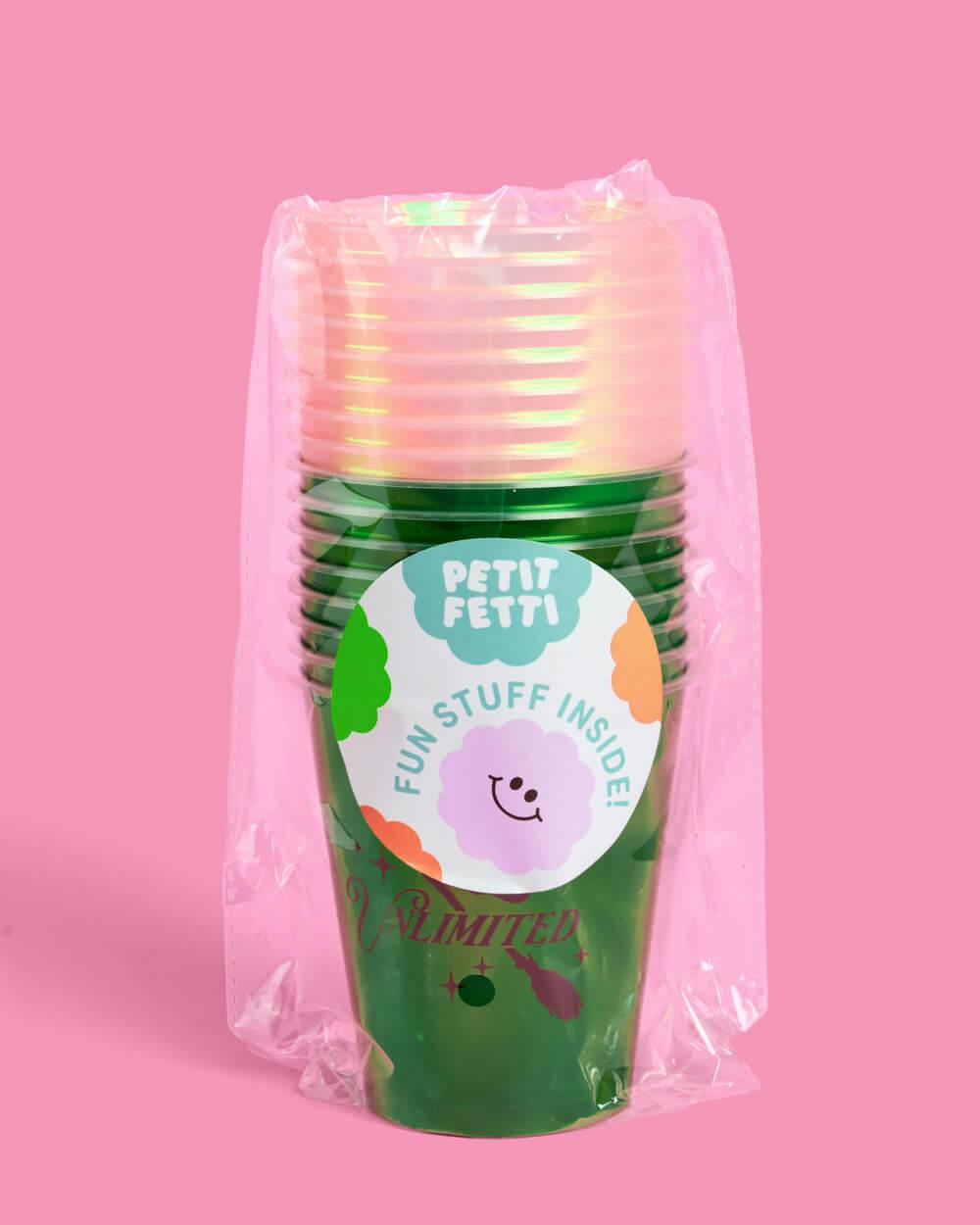 Emerald City Cups - 16 plastic cups