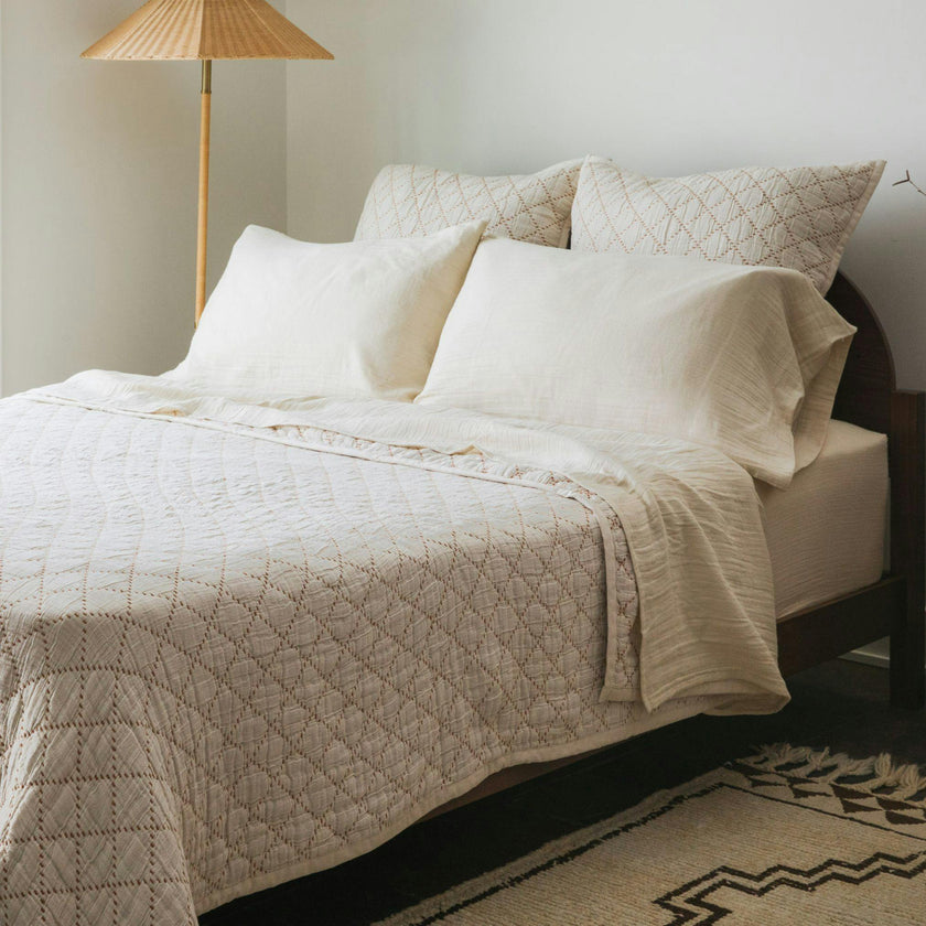 Diamond Stitch Quilted Bedspread