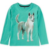 Korean Jindo Graphic Tee, Blue