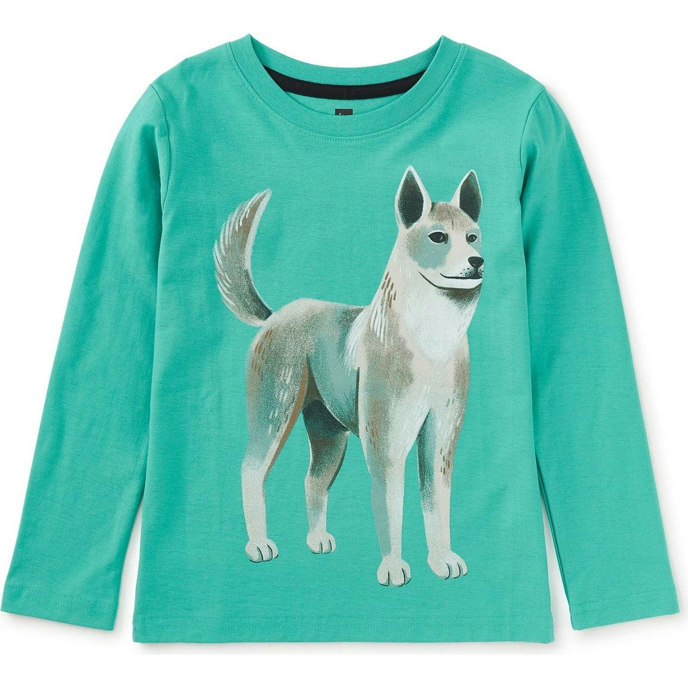 Korean Jindo Graphic Tee, Blue