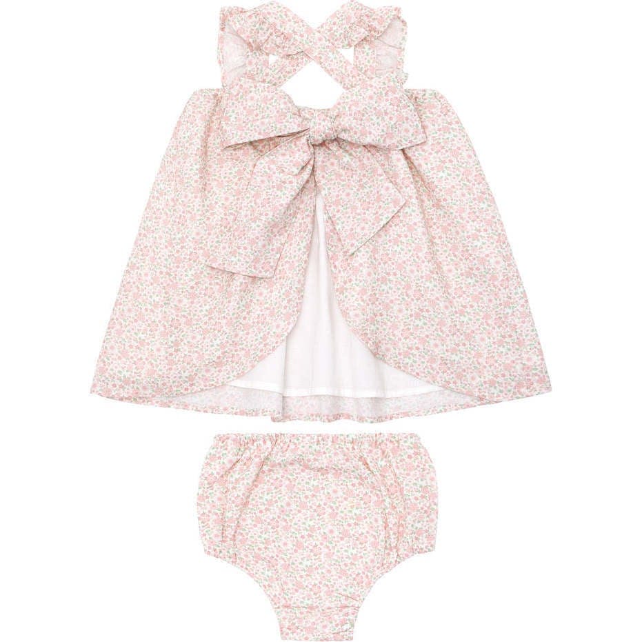 Baby Antique Floral Flutter Tank Bloomer Set