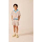 Organic Recess Polo in Terry Stripe