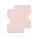 Cotton Muslin Burp Cloth 2 Pack - Light Pink