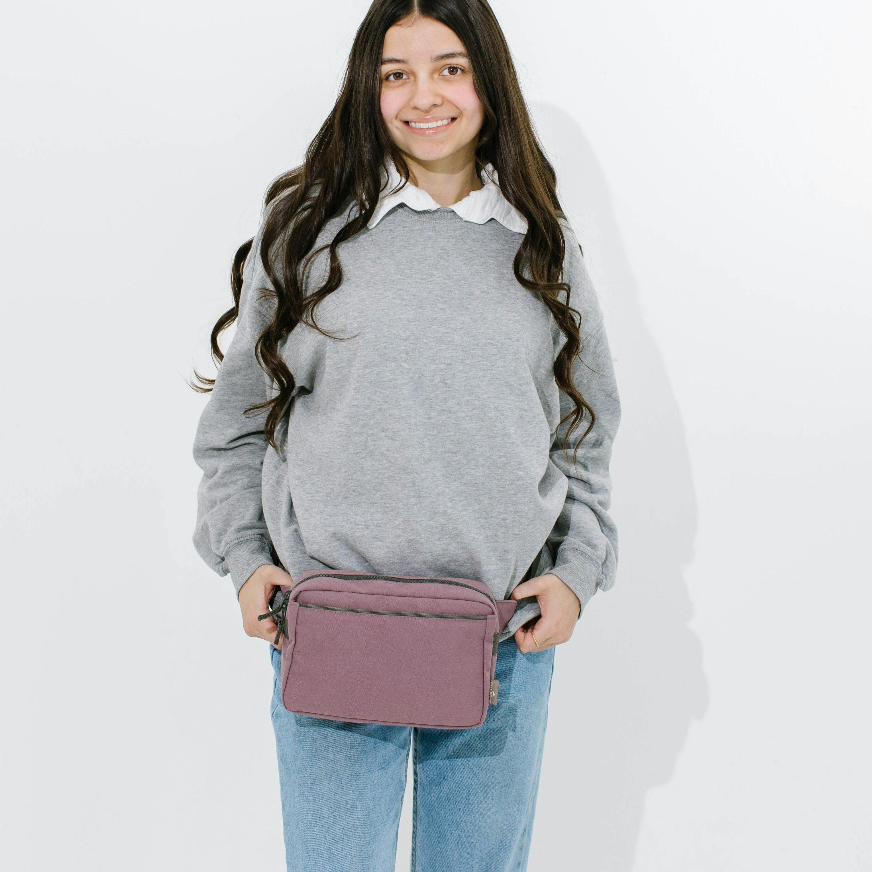 Red Rovr Joey Belt Bag - Mauve