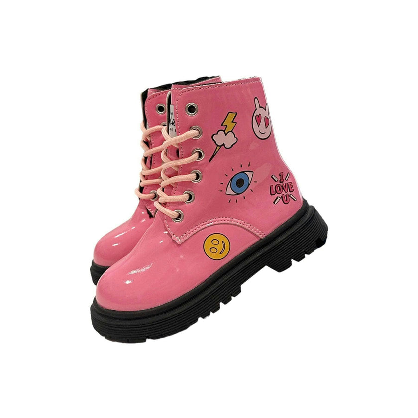 Doodle Combat High-Top Boots