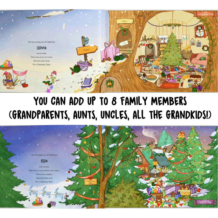 12 Days of Christmas (Personalized Christmas Seek & Find Book for the entire Family)