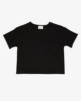 Cotton Jersey Raw Edge Pocket Tee