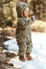 Pinecone Lightweight Down Hooded Jumpsuit