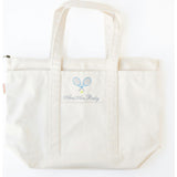 Tennis Embroidered Medium Canvas Tote