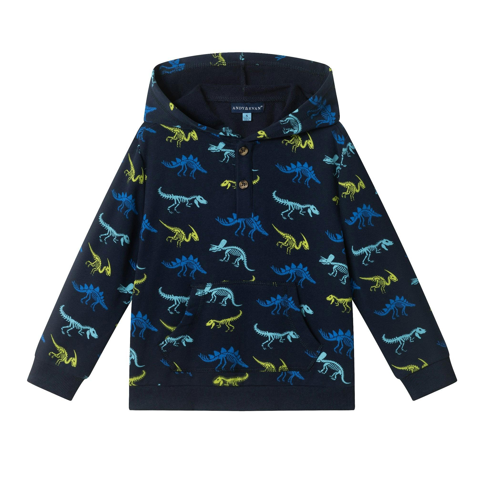 Kids (2-4) French Terry Hoodie & Jogger Set | Dino Adventure