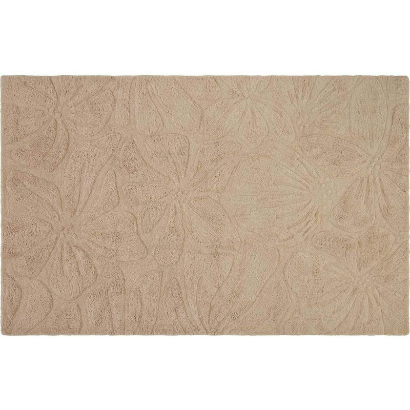 Floral Field Washable Wool Area Rug