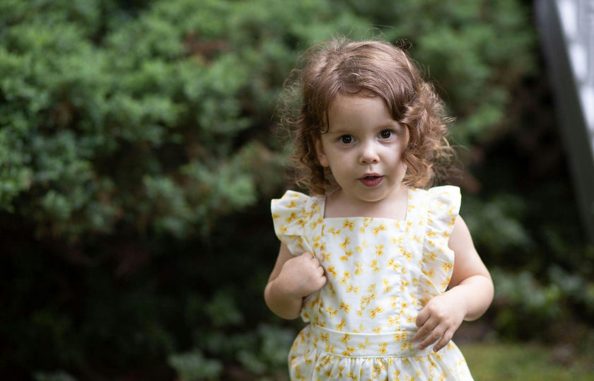 Bubble Romper in Bow Tie Pasta