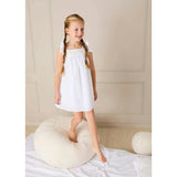 Bluebell Embroidered Bow Shoulder Tie Night Dress in White (18mths- 10yrs)
