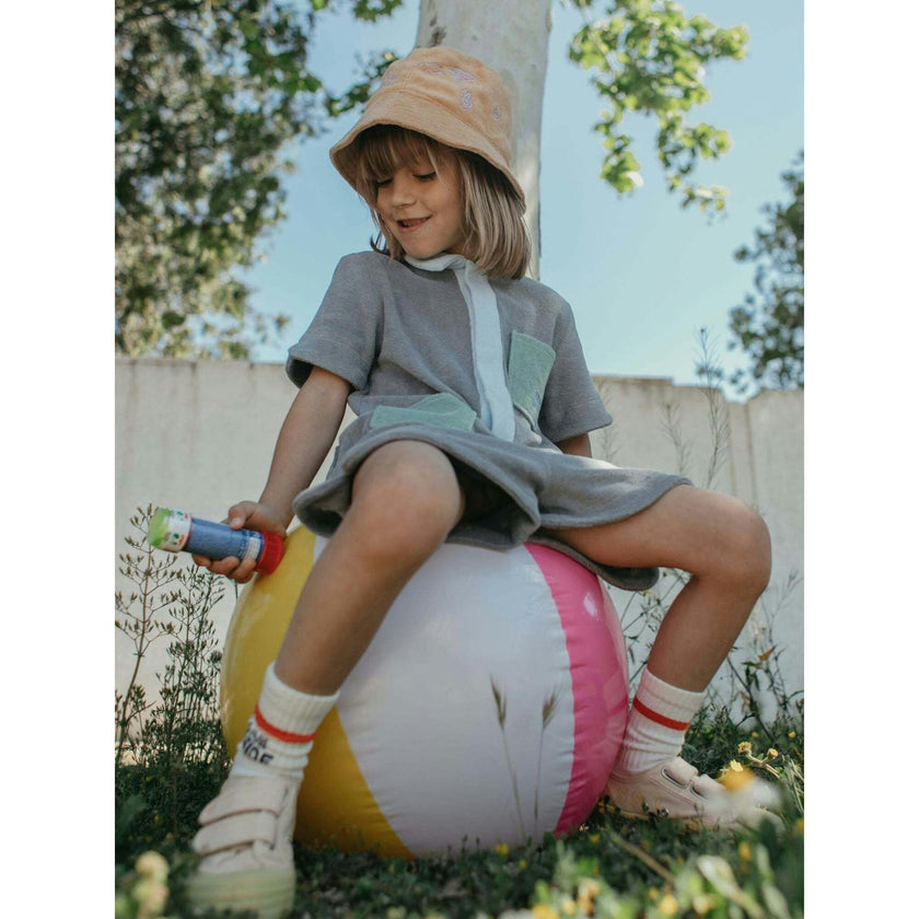 children's terry jumpsuit - stone