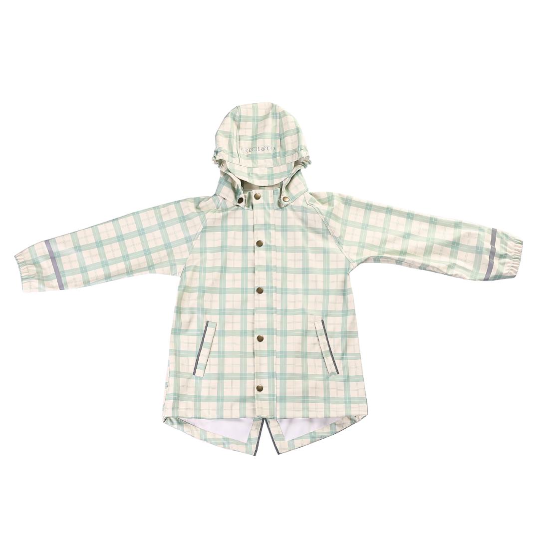 Fishtail Rain Jacket | Fern Plaid