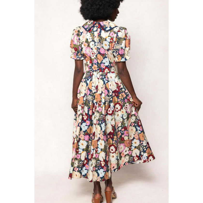 Sophia Dress in Midnight Garden