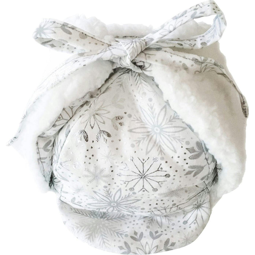 Winter Tie Hat, White