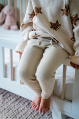 Pima Cotton Knit Jogger in Oatmeal