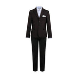Burgundy Alexander Checked Pattern Blazer Suit Set