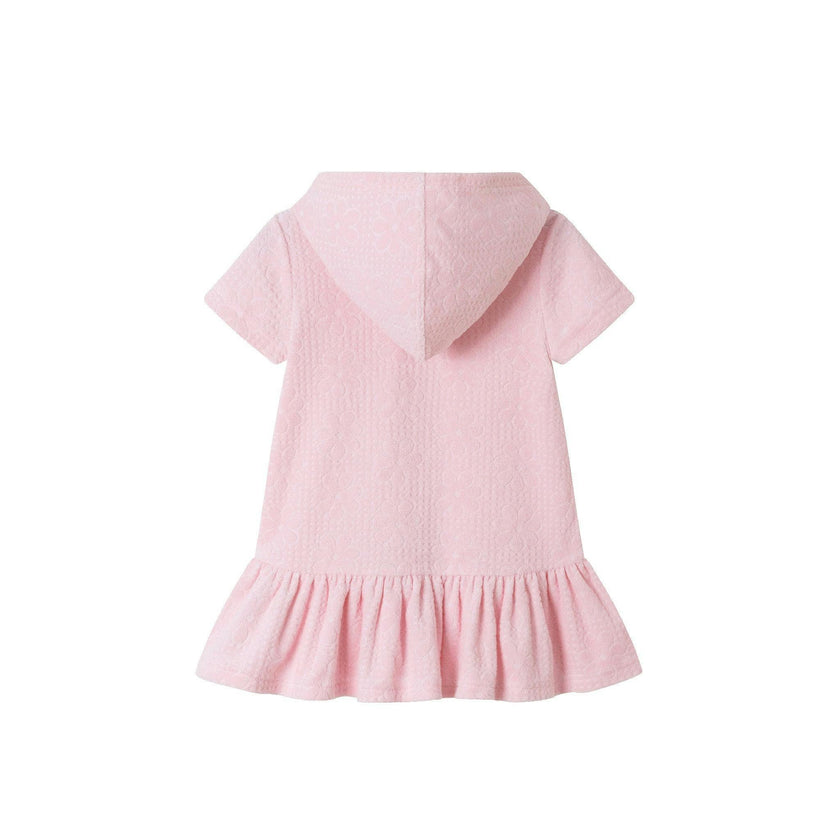 Kids (2-6x) Hooded French Terry Cover Up | Pink Floral
