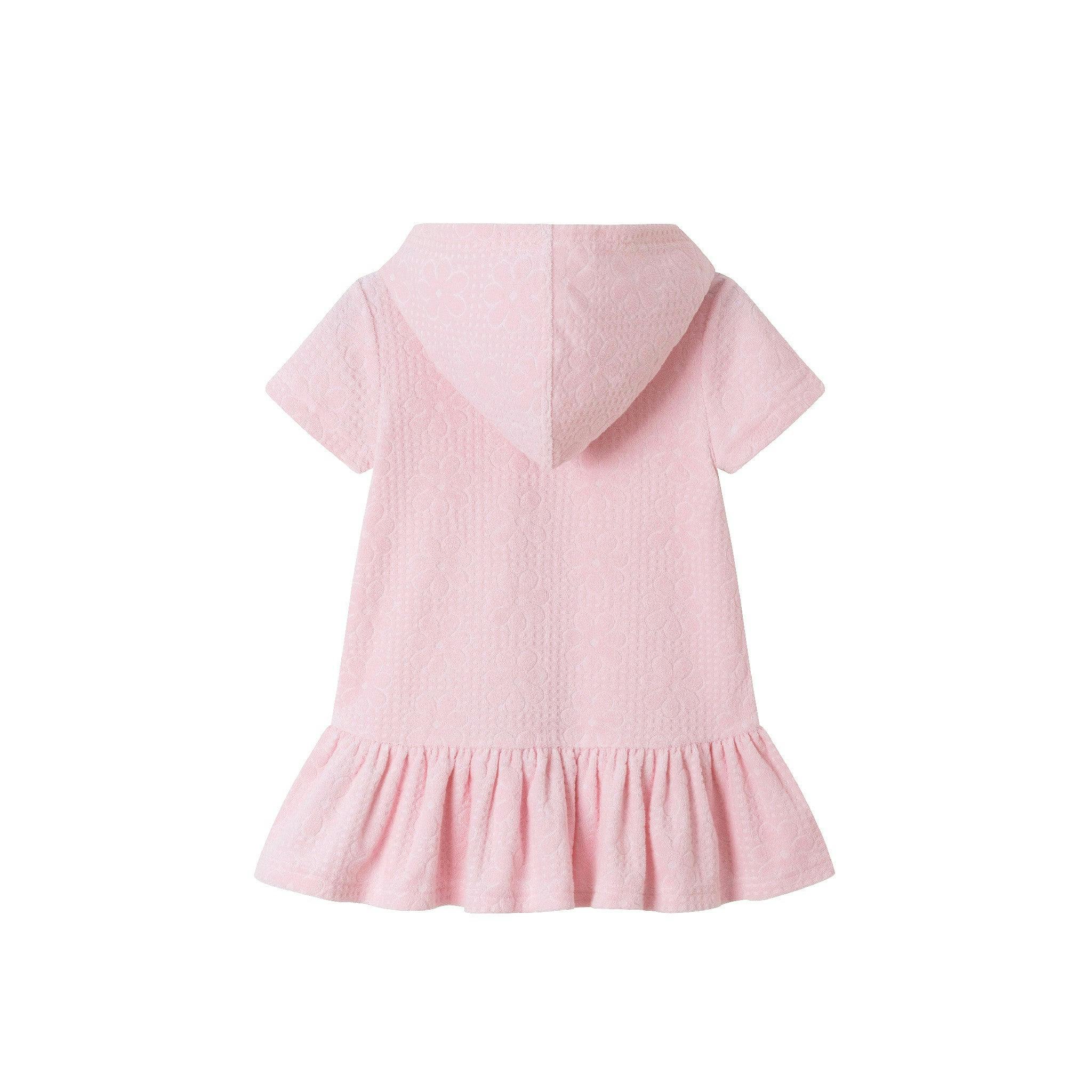 Kids (2-6x) Hooded French Terry Cover Up | Pink Floral