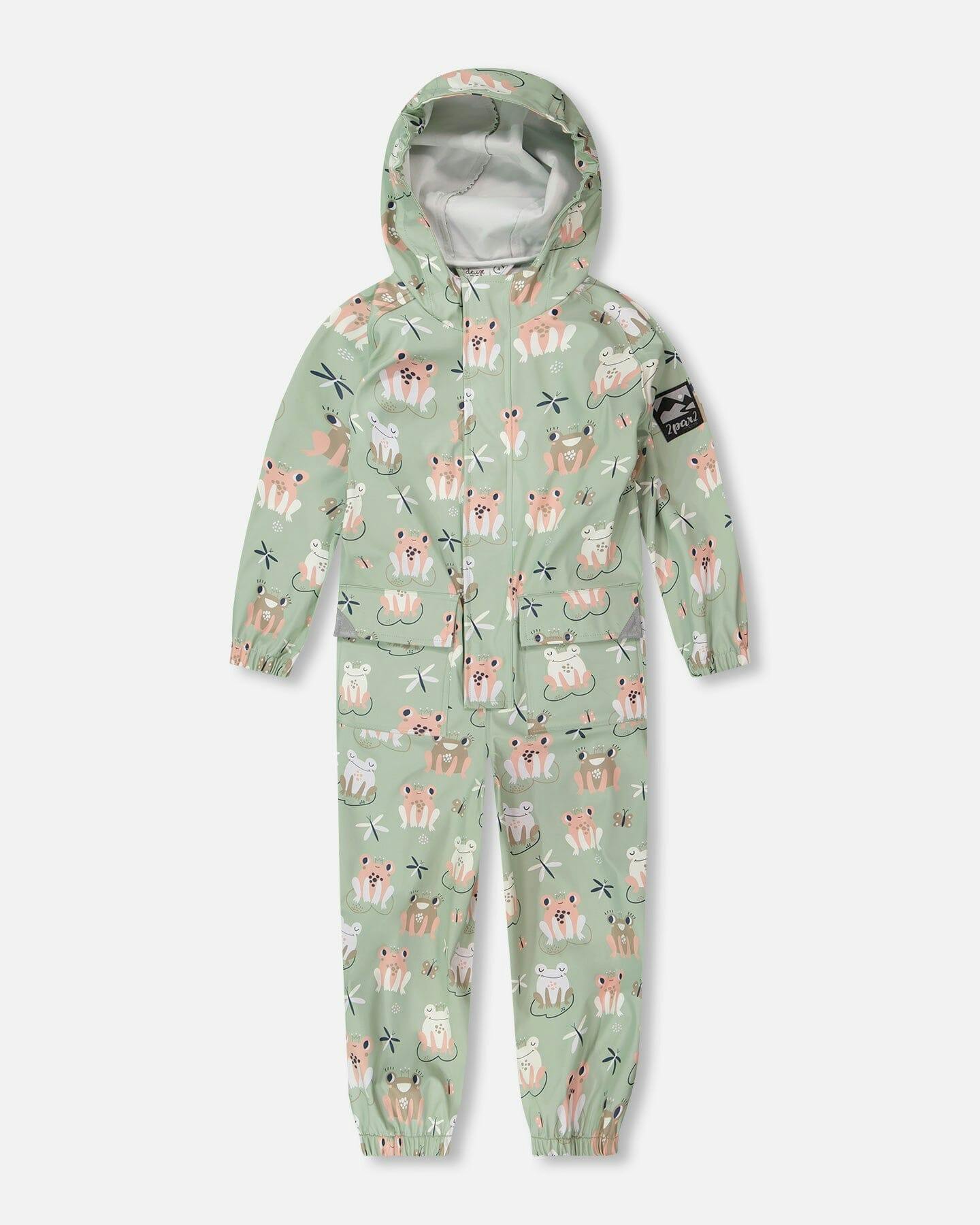 Rain One-Piece In Polyurethane Green Print