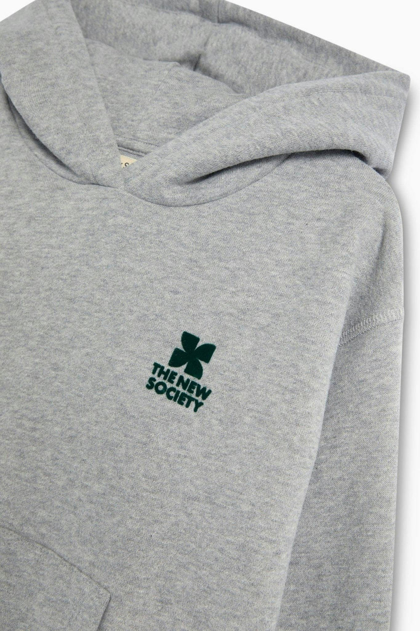 TNS Logo Hoodie Mid Grey Melange