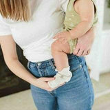 STAY ON BOOTS | BIRCH — Bamboo Organic Cotton Blend, 0–12M