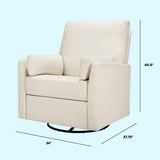 Carter's Ethan Recliner and Swivel Glider | Water Repellent & Stain Resistant fabric