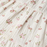 Organic Smocked Jumpsuit - Blush Floral