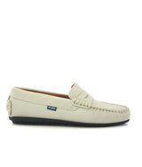 Penny 032 Walker Moccasins, light grey saffiano leather