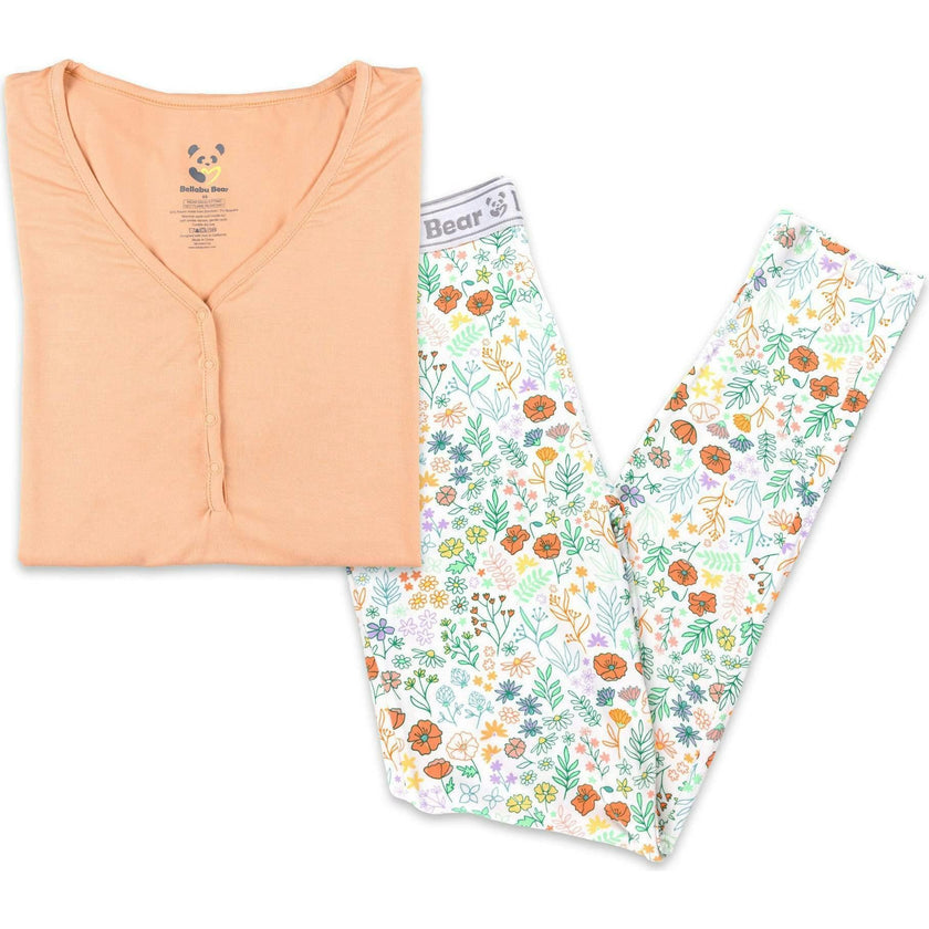 Summer Floral Bamboo Women's Pajama Set