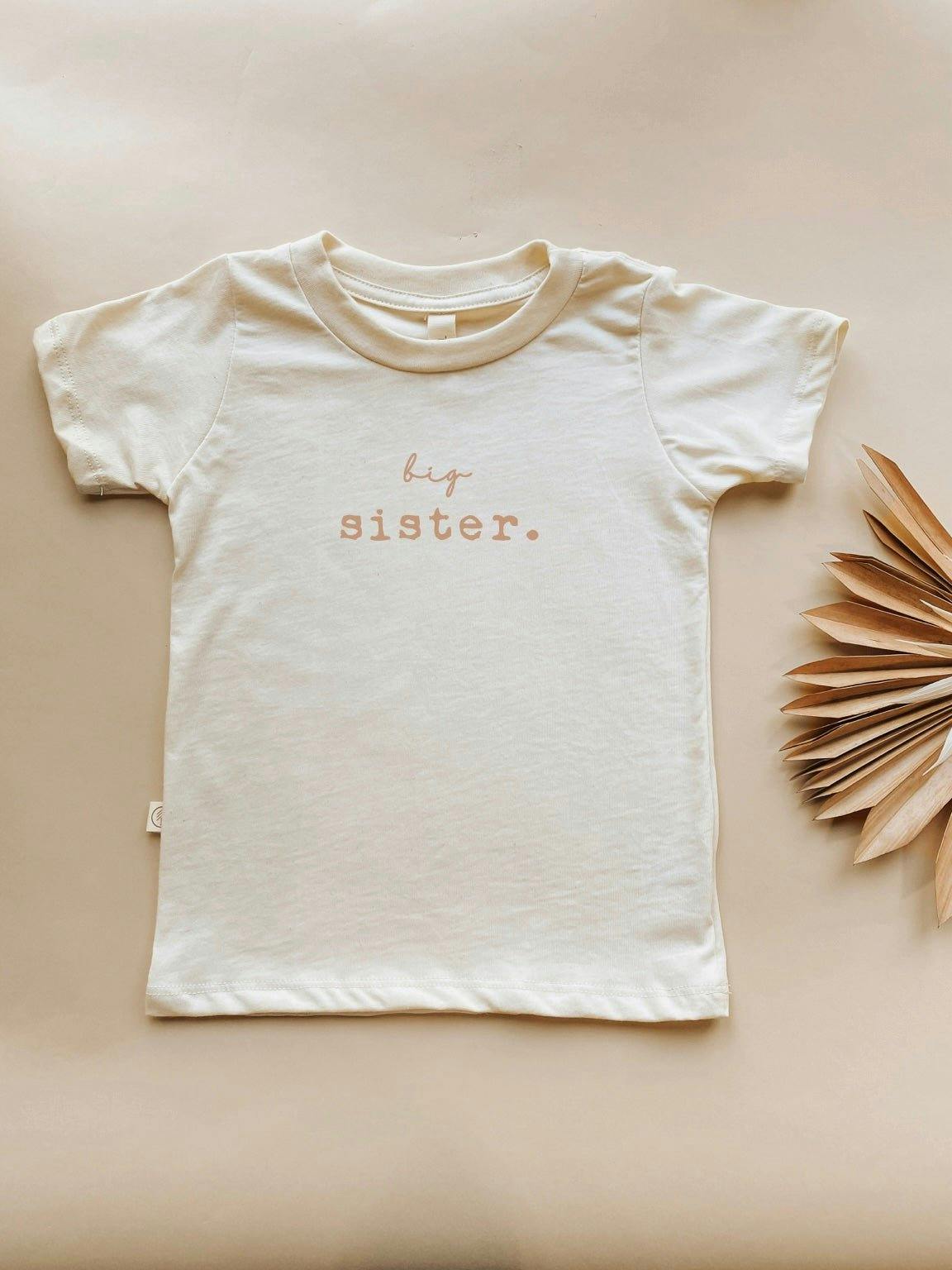 Big Sister Clay Organic Cotton Short Sleeve Toddler T-Shirt