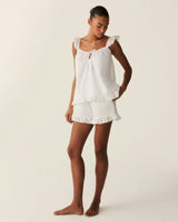 Women's Swiss Dots Celeste Short Set in White