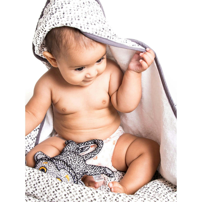 Block-Printed Terry Towel