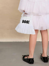 White BOO! Handbag For Girls