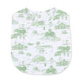 Golf Toile Green - Feeding Bib
