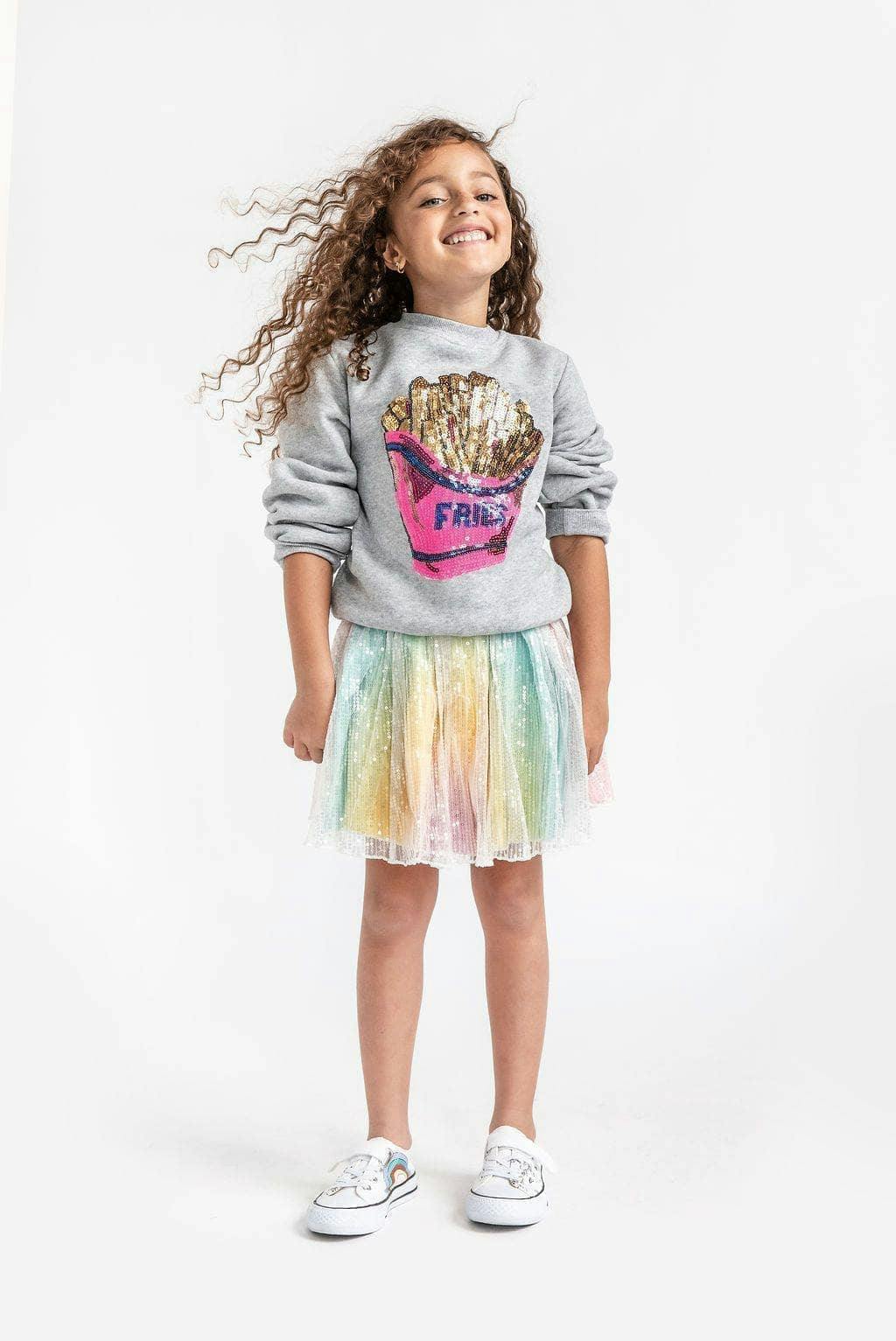French Fries Grey Sweatshirt