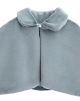 Blue Faux Fur Cape