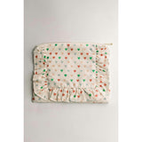 Love In Bloom Timless Floral Ruffle Zipper Pouch