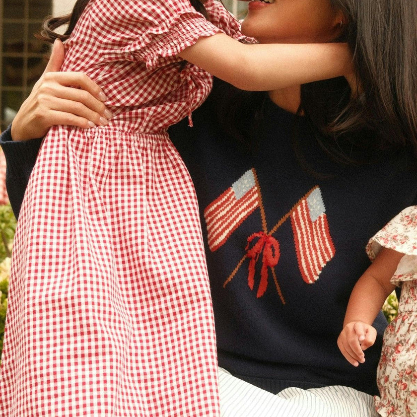 Mini Jessie Dress in Red Gingham