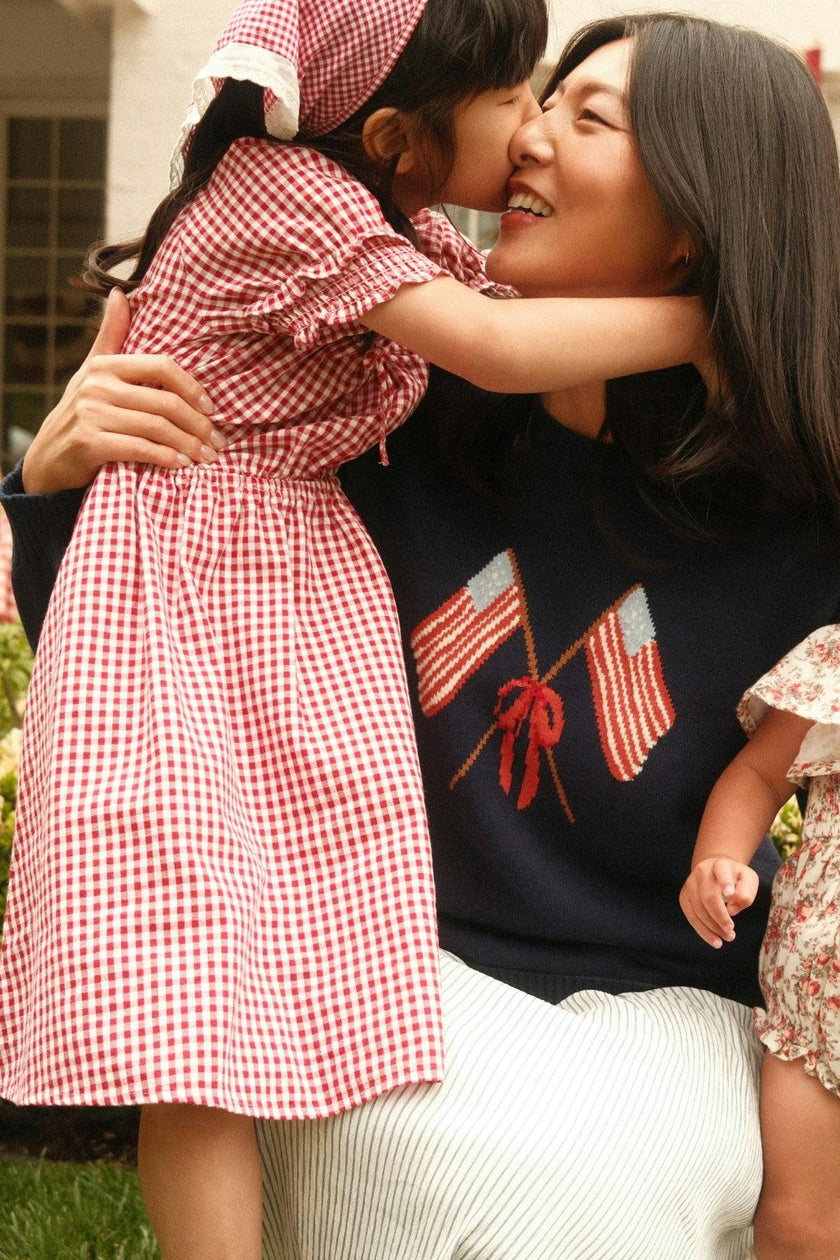 Mini Jessie Dress in Red Gingham