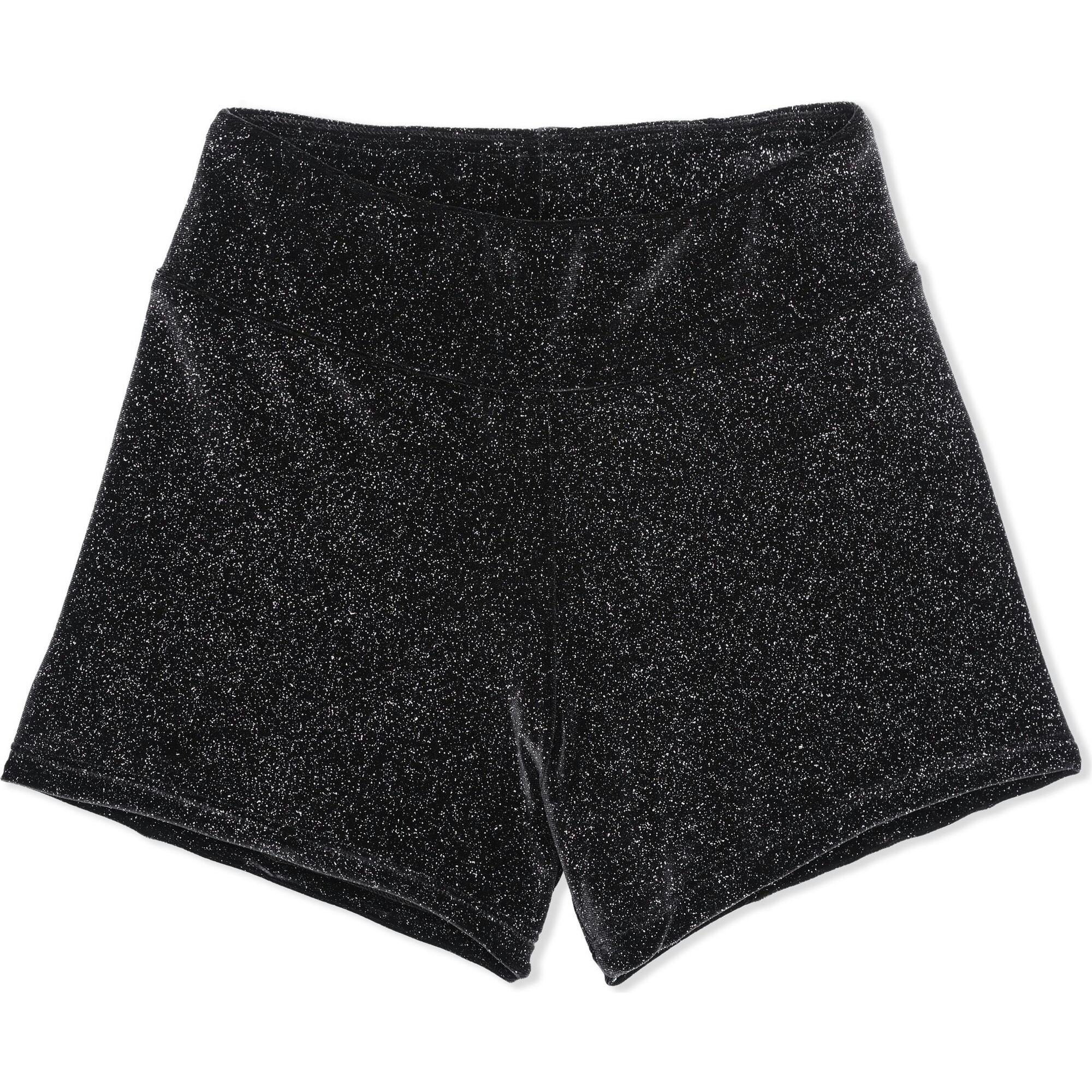 Sparkle Velvet Black Short, Black